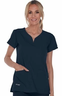 clothings shop 32 Grey's Anatomy Women's Notch Neck Solid Scrub Top