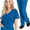 Skechers Women's Vitality V-Neck Scrub Top & Logo Waistband Scrub Pant Set -clothings shop 1 bc 24set 650