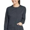Grey's Anatomy Women's Round Neck Warm Up Scrub Jacket -clothings shop 1 bc 4450 650