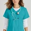 Grey's Anatomy Women's Emma V-Neck Solid Scrub Top 1 Grey's Anatomy Women's Emma V-Neck Solid Scrub Top -clothings shop 1 bc grs011 650