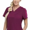 Grey's Anatomy Women's Bree Tuck-In Solid Scrub Top 2 Grey's Anatomy Women's Bree Tuck-In Solid Scrub Top -clothings shop 1 bc gvs028 650