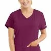 Skechers Women's V-Neck Solid Scrub Top