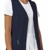 Cherokee Women's Button Front Solid Scrub Vest 2 Cherokee Women's Button Front Solid Scrub Vest -clothings shop 1 ck 1602 650