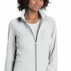 Heartsoul Women's Hoodie Warm Up Solid Scrub Jacket