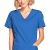 Cherokee Workwear Women's Mock Wrap Princess Seam Solid Scrub Top 1 Cherokee Workwear Women's Mock Wrap Princess Seam Solid Scrub Top -clothings shop 1 ck 4728 650