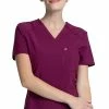 Cherokee Women's V-Neck Raglan Solid Scrub Top