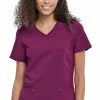 Cherokee Women's V-Neck Solid Scrub Top -clothings shop 1 ck ck711 650