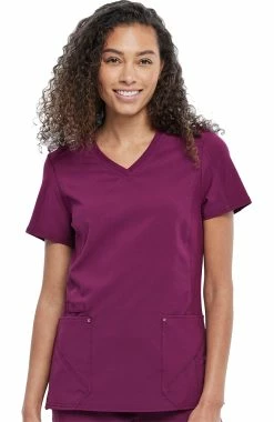 Cherokee Women's V-Neck Solid Scrub Top