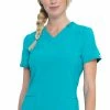 Cherokee Women's V-Neck Solid Scrub Top -clothings shop 1 ck ck865a 650