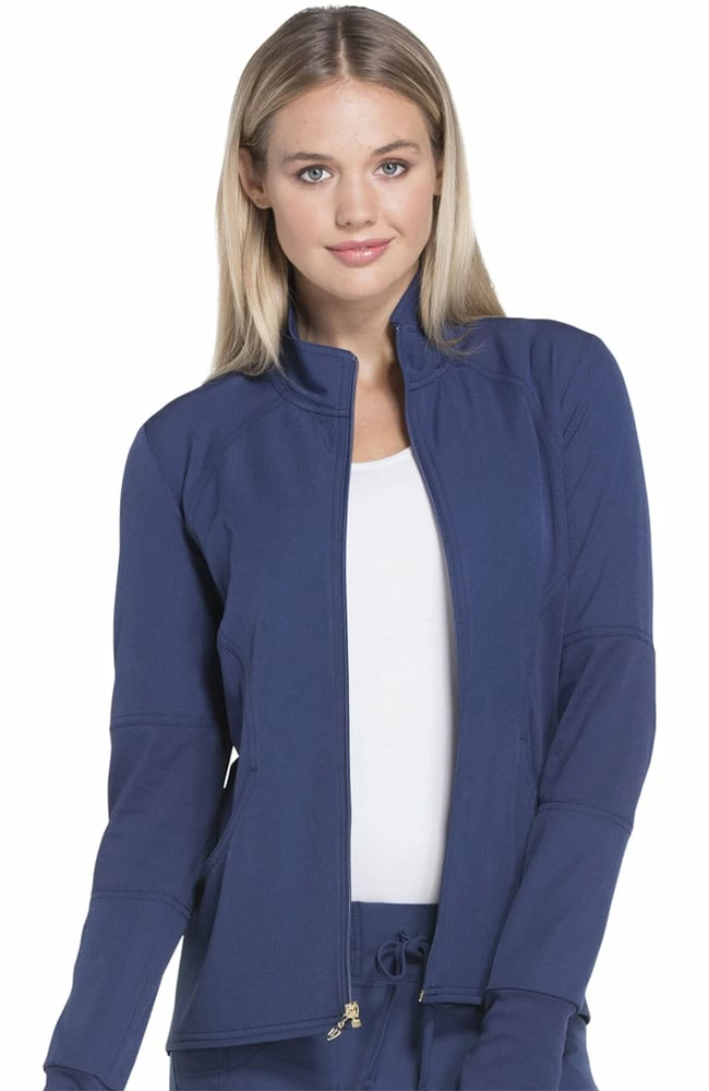 Heartsoul Women's Zip Front Warm-Up Solid Scrub Jacket 3 Heartsoul Women's Zip Front Warm-Up Solid Scrub Jacket