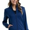 Cherokee Workwear Women's Knit Solid Scrub Jacket -clothings shop 1 ck ww371 650