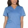 Cherokee Workwear Women's V-Neck Solid Scrub Top