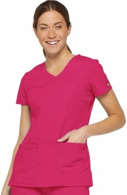 Dickies Women's V-Neck Solid Scrub Top