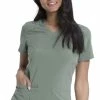 Dickies Women's V-Neck Solid Scrub Top