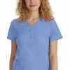Healing Hands Women's Jane Y-Neck Solid Scrub Top -clothings shop 1 hh 2167 650