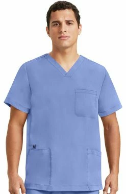 Healing Hands Men's Jake Solid Scrub Top