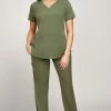 Healing Hands Women's V-Neck Scrub Top & Drawstring Scrub Pant Set -clothings shop 1 hh set001 650