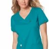 Koi Women's Nicole Crossover V-Neck Solid Scrub Top 2 Koi Women's Nicole Crossover V-Neck Solid Scrub Top -clothings shop 1 ko 247 650