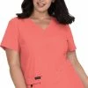 Koi Women's Becca Solid Scrub Top -clothings shop 1 ko 373 650