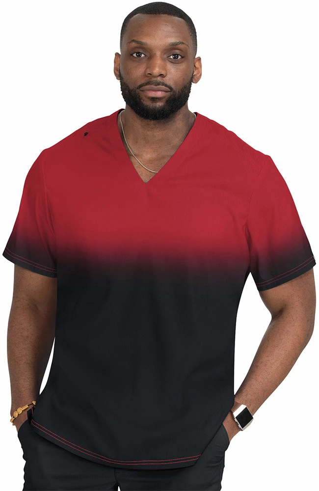 Koi Men's Soul Ombre Scrub Top 3 Koi Men's Soul Ombre Scrub Top