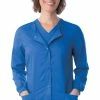 Landau Women's Snap Front Warm Up Solid Scrub Jacket 2 Landau Women's Snap Front Warm Up Solid Scrub Jacket -clothings shop 1 ln 3038 650