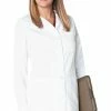 Landau Women's 3-Pocket Poplin 38" Lab Coat 2 Landau Women's 3-Pocket Poplin 38" Lab Coat -clothings shop 1 ln 3155 wwy 650