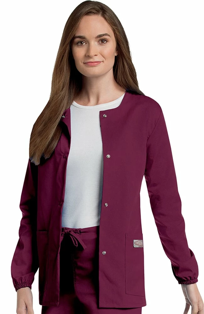 Landau Women's Warm Up Solid Scrub Jacket 3 Landau Women's Warm Up Solid Scrub Jacket