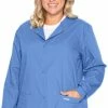 Landau Women's Crew Neck Warm-Up Solid Scrub Jacket