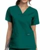 Landau Women's 4-Pocket V-Neck Classic Fit Solid Scrub Top 2 Landau Women's 4-Pocket V-Neck Classic Fit Solid Scrub Top -clothings shop 1 ln 8219 650