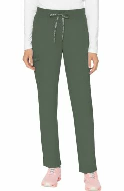 Med Couture Women's Knit Yoga Waist Scrub Pant