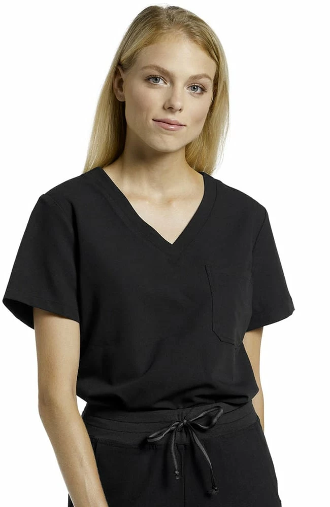 White Cross Women's Side Vent V-Neck Solid Scrub Top 3 White Cross Women's Side Vent V-Neck Solid Scrub Top