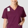 WonderWORK Women's V-Neck Solid Scrub Top -clothings shop 1 wk 101 650