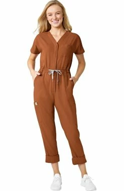 WonderWink Women's Zip Front Scrub Jumpsuit