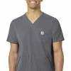 Carhartt Men's Zip Pocket Scrub Top 2 Carhartt Men's Zip Pocket Scrub Top -clothings shop 1 wk c15037 650