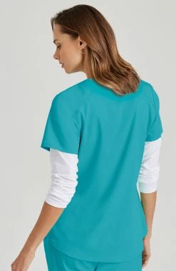 Grey's Anatomy Women's Emma V-Neck Solid Scrub Top -clothings shop 2 bc grs011 650