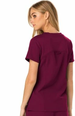 Heartsoul Women's Love 2 Love U V-Neck Solid Scrub Top -clothings shop 2 ck hs660 650