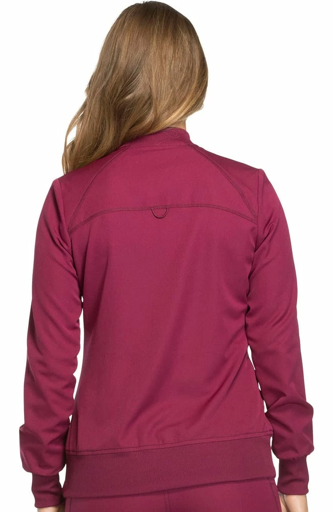 Dickies Women's Zip Front Warm-Up Solid Scrub Jacket 4 Dickies Women's Zip Front Warm-Up Solid Scrub Jacket - Image 2