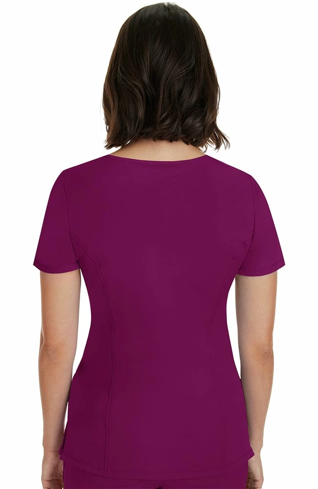 Healing Hands Women's Madison Mock Wrap Solid Scrub Top 4 Healing Hands Women's Madison Mock Wrap Solid Scrub Top - Image 2