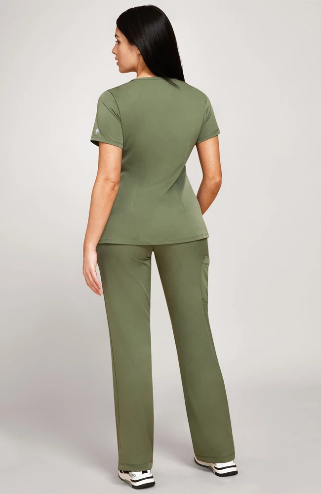 Healing Hands Women's V-Neck Scrub Top & Drawstring Scrub Pant Set 4 Healing Hands Women's V-Neck Scrub Top & Drawstring Scrub Pant Set - Image 2