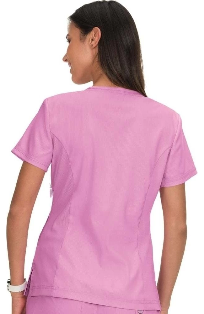 Koi Women's Philosophy Mock Wrap Side Zip Solid Scrub Top 4 Koi Women's Philosophy Mock Wrap Side Zip Solid Scrub Top - Image 2