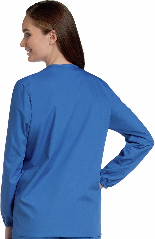 Landau Women's Warm Up Solid Scrub Jacket 4 Landau Women's Warm Up Solid Scrub Jacket - Image 2