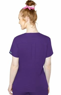 Med Couture Women's Pleated Solid Scrub Top 6 Med Couture Women's Pleated Solid Scrub Top -clothings shop 2 pe 2411 650