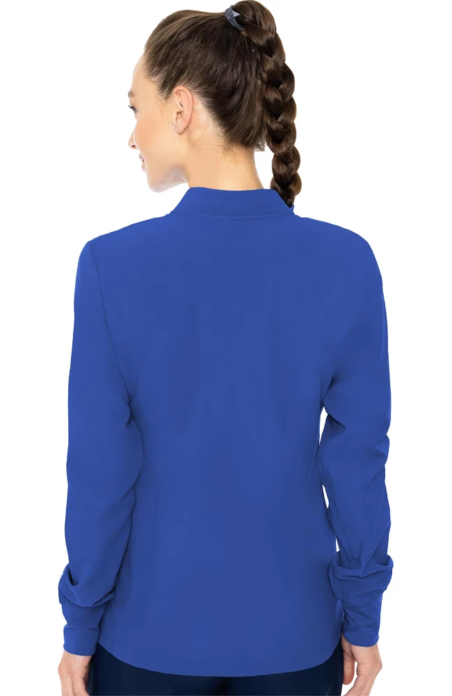 Med Couture Women's Warm Up Solid Scrub Jacket 4 Med Couture Women's Warm Up Solid Scrub Jacket - Image 2