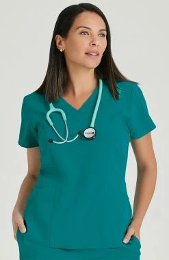 Barco One Women's Racer Solid Scrub Top 8 Barco One Women's Racer Solid Scrub Top -clothings shop 3 bc 5105 650