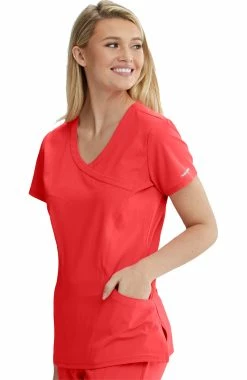 Skechers Women's Reliance Mock Wrap Solid Scrub Top 8 Skechers Women's Reliance Mock Wrap Solid Scrub Top -clothings shop 3 bc sk102 650