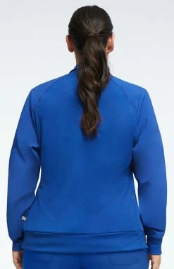 Cherokee Women's Zip Front Warm-Up Solid Scrub Jacket -clothings shop 3 ck 2391a 650