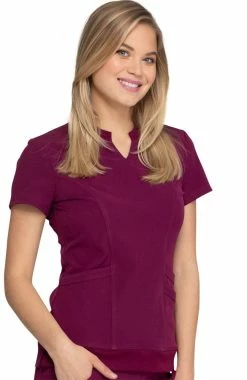Heartsoul Women's Notched Solid Scrub Top 10 Heartsoul Women's Notched Solid Scrub Top -clothings shop 3 ck hs765 650
