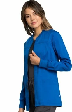 Cherokee Workwear Women's Zip Front Solid Scrub Jacket 11 Cherokee Workwear Women's Zip Front Solid Scrub Jacket -clothings shop 3 ck ww305ab 650