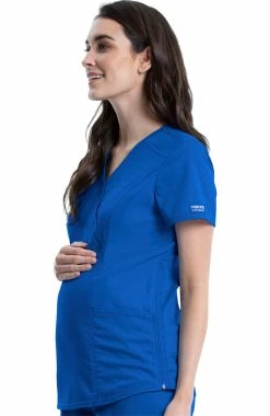 Cherokee Workwear Women's Maternity Side Zip Solid Scrub Top 9 Cherokee Workwear Women's Maternity Side Zip Solid Scrub Top -clothings shop 3 ck ww688 650