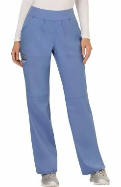 Cherokee Workwear Women's V-Neck Solid Scrub Top & Elastic Waistband Scrub Pant -clothings shop 3 ck wwset03 650